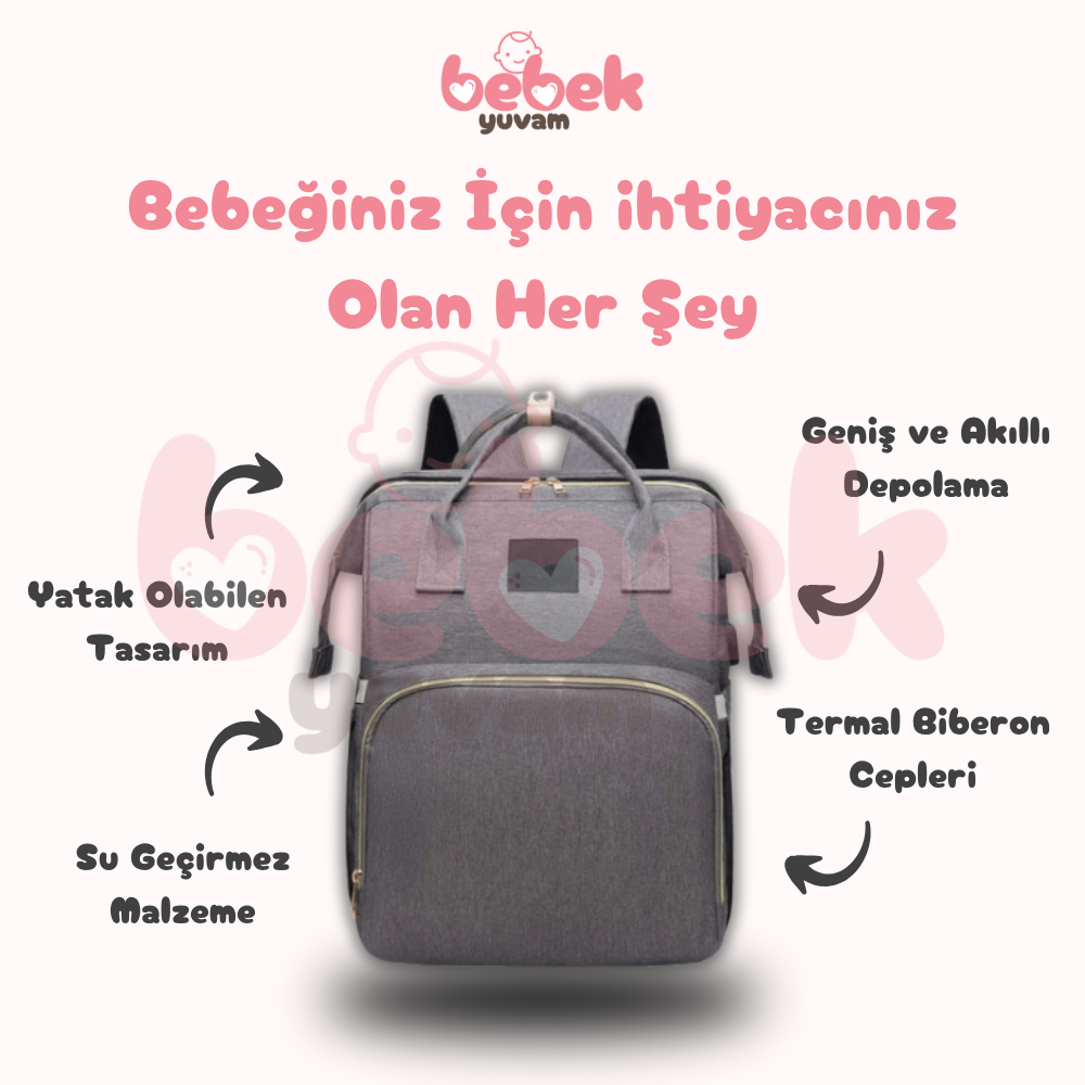 BebekYuvam™ Yataklı Bebek Bakım Çantası