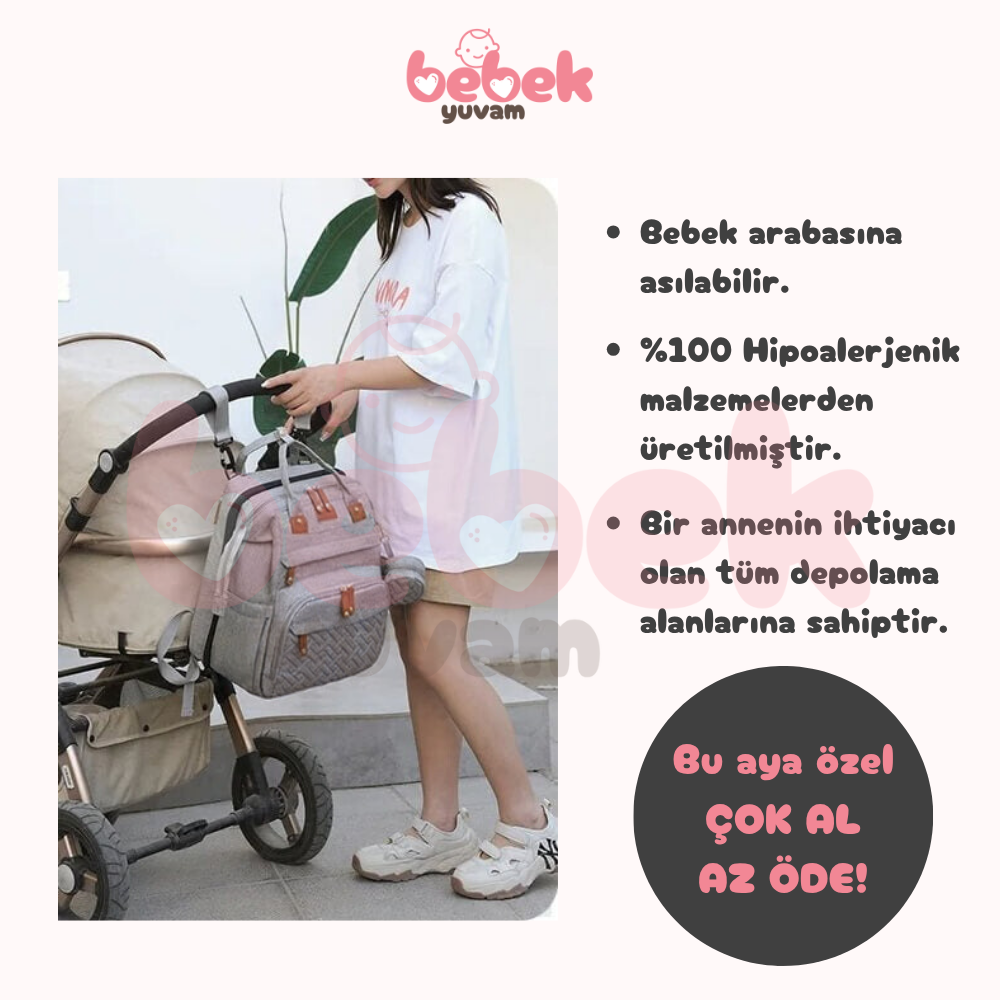 BebekYuvam™ Yataklı Bebek Bakım Çantası