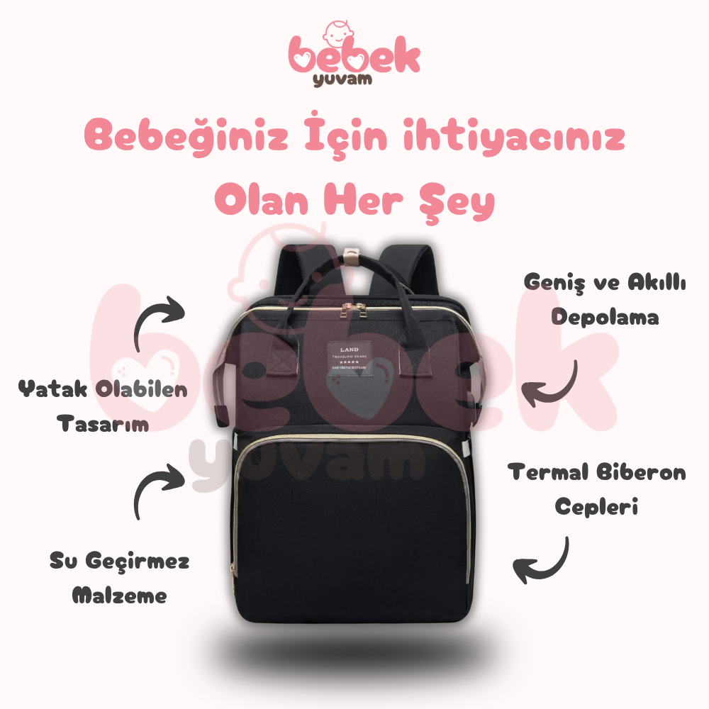 BebekYuvam™ Yataklı Bebek Bakım Çantası